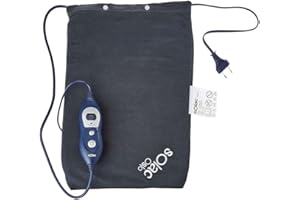 Solac CT8635 Oslo - Almohadilla eléctrica térmica, 39 x 27 cm, proporciona calor y alivia molestias, alivio del dolor, azul