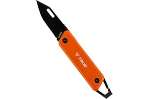True Utility Modern Knife - Compact Knife - With Gift Box, Orange
