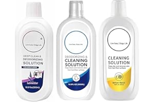 ZROLBENTG Nettoyant Pour Sols, 500ml, Paquet de 3, Produit Nettoyant Compatible avec Tineco FLOOR ONE S3/S5/S6/S7, iFLOOR Séries, Sans Parfum/Citron/Lavande
