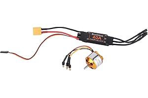 Drfeify RC Motor ESC, 1000KV Motor 40A Brushless ESC Set Accesorios compatibles con RC Drone Helicopter Model
