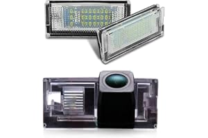 DYNAVSAL Imperméable Vision Nocturne 170° Grand Angle HD Caméra de Recul pour BMW 3er E46 Coupe Touring Limo Compact Limousine Convertible 4D 5D 316i 318i 320d 323i 328i 330ci 325xi 1998-2005 Bj