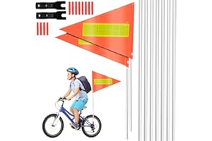 HuaMuDM Banderín Bicicleta, Bandera Seguridad Bicicleta Infantil, Seguridad Bandera Bicicleta, Banderín Bicicleta para Niño, Banderín Seguridad, banderín Seguridad niños Adultos