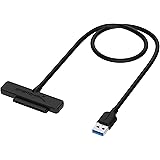 Sabrent Cavo per Hard Drive SATA da USB 3.0 a SSD/2,5 pollici [Ottimizzato per SSD, supporto UASP SATA III] (EC-SSHD)