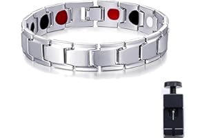 AFGQIANG Bian-cat Copper Pulse Prostate Wellness Band,Magnetic Copper Wristband, Magnetic Copper Prostate Bracelet Improves Blood Circulation,Magnetic Copper Magnetic Band for Men (Silver)