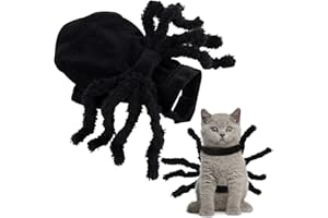 Disfraz de Gato de Halloween, ZoneYan Disfraz de Halloween para Mascotas, Ropa Perros de Alas de Murciélago, Alas de Disfraz de Perros, Disfraz de Gato Alas Negras, Disfraces Perro Gato de Halloween