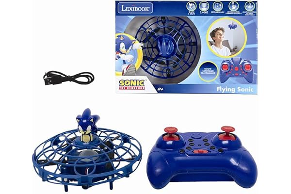 Lexibook, Sonic, Radiostyrt flygande UFO, UFOSN | Ljus, gestkontroll, handsfree-styrning, laddningsbart batteri
