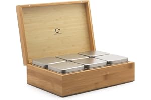 BREDEMEIJER Caja madera pata té- c/6 cajitas ind.