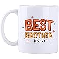 Oye Happy - Best Bro Ever Mug - Ceramic Coffee Mug on Birthday/Rakhi Gifts for Brother (Multicolour, 330 ml)