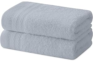 Degrees Home Set of 2 Bidet Towels, Bath Towels, Small Towels, 100% Cotton, 480 g/m², Dimensions 30 x 50 cm - GREY