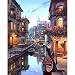 Produktbild Malen nach Zahlen-Set, vorgedruckt, rahmenlos, digitales Ölgemälde auf Leinwand, Venedig, Nachtlandschaft, DIY Decor von BouT