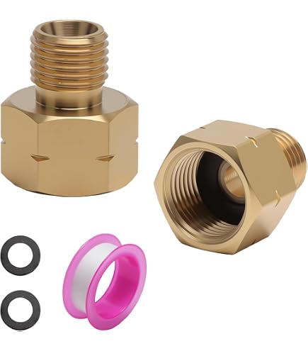 Jetstream 2er-Set Gasadapter – 1/4" AG Auf 3/8" IG – Messing, Für Gasflaschen, Camping & Co. – Leckagefrei