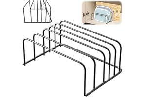 PENBINMALL Supporti per Taglieri 2 Pezzi, Porta Taglieri da Cucina in Metallo con 10 Scomparti, Salvaspazio Organizzatore Mobile, Cabinet Chopping Board Stand Chopping Board Shelf Holder, 18 x 14 x 8 cm