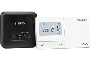 ENGO E901WIFI Wireless Smart Thermostat 7 Day Programmable Wifi Smart Heating Controller Alexa Google ENGO Smart App Boiler Control