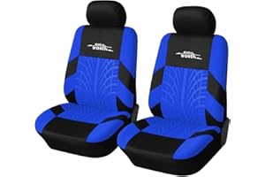 AUTOYOUTH Fundas de asiento delantero para coches, para mujeres, protectores de asiento de coche, accesorios de asiento de coche (4 unidades, azul)