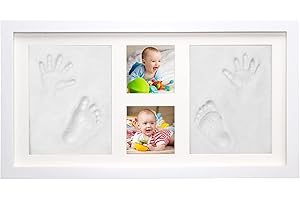 Bubbleliss Baby Hand and Footprint Kit Makes A Great Gift Present for Birthdays, Christenings and Baby Showers, Newborn Baby Keepsake Frames