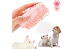 NHYDZSZ Steamy Brosse Pour Chat,Brosse à Vapeur 3 En 1 Pour Chat,Brosse à Poils De Chat à Vapeur,Brosse Chat Chien Avec Vapeur Pour Chat, Peigne De Massage Pour Animaux De Compagnie, Peigne (D)