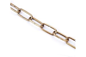 ‎ORION LIGHTSTYLE ORION LIGHTSTYLE 1m Lampenkette aus Messing Leuchtenkette dekorative Zier-Kette für Kronleuchter Luster Lüster (bronze, 48x22x5)