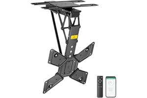 Mywall HL46ML TV Ceiling Mount Motorised and Foldable for Flat Screens with Smart Home Control for 23-65 Inches, Load up to 30 kg with 180° Rotation Function