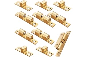 CEEYSEE 6 Stück Doppel Kugelschnäpper 40mm Messing Türschapper Möbelschnäpper mit Schrauben für Schränke, Bücherregale, Schranktüren (40mm/DQMK)