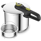 Tefal Secure 5 Neo 8L Pressure Cooker | Stainless steel, Fast and optimal results, 2 Programs, Compact design, Dishwasher saf