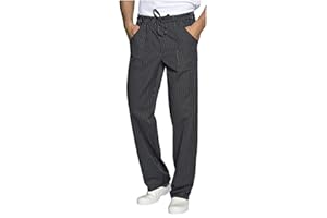 PETERSABITIDALAVORO Pantaloni Cuoco da Lavoro Chef Pizzaiolo Pasticciere per Divisa Infermiere Unisex