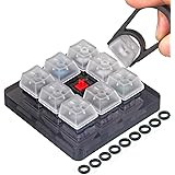 Akwox 9-Key Cherry MX Switch Tester, Keycap puller, keyboard Keycap, O-Ring Sampler Tester Kit