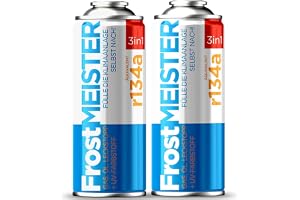 FrostMEISTER 3-i-1 – luftkonditionering för bil, 2 x 400 ml – snabbt och enkelt kylmedel/olja/tätningsmedelssystem (R134a 199