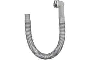Ctyjia Kit de Trop-Plein pour Eviers en Céramique, Tête de Trop-Plein avec Tube de 450 mm, Diamètre 29 mm Interface Ronde, pour des Ouvertures de 21-23 mm