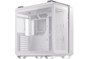 ASUS TUF Gaming GT502 ATX Mid Tower etui do gier (konstrukcja z podwójną komorą, niezależne strefy chłodzenia dla procesora i GPU, panele boczne bez narzędzi, panel przedni USB 3.2 Gen 2, cztery