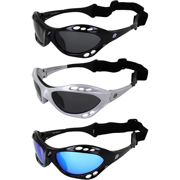 Choppers Padded Sport Sunglasses – UV400 Protection, Multiple Frame & Lens Colors