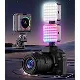 Coverzone Cep Telefonu &Ccedil;akarlı Dolgu Işık, Canlı Yayın I&ccedil;in Mini Taşınabilir Kısılabilir Y&uuml;ksek Parlaklık RGB Selfie Işık Pan