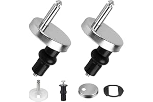 ZFYQ Złączki do deski sedesowej, uniwersalne górne mocowanie szybkozłączki do deski sedesowej z gumową śrubą mocującą do otworów w toaletach WC