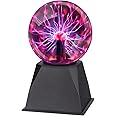 CGBOOM Plasma Ball 5 Inch, Plasma Globe Touch and Sound Sensitive Plasma Lamp Plug in Electric Ball Lamp Science Present for Kids, Decorations, Parties, Bedroom