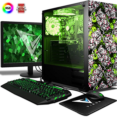 VIBOX Pyro GMR750T-273 Gaming PC Ordenador de sobremesa con Cup  n de Juego  22  HD Monitor  4 3GHz Ryzen 8-Core  Nvidia GeForce GTX 1050 Ti Tarjeta Grafica  16GB DDR4 RAM  240GB SSD  2TB HDD  Sin OS  VIBOX Pyro GMR750T-273 Gaming PC Ordenador de sobremesa con Cup  n de Juego  22  HD Monitor  4 3GHz Ryzen 8-Core  Nvidia GeForce GTX 1050 Ti Tarjeta Grafica  16GB DDR4 RAM  240GB SSD  2TB HDD  Sin OS