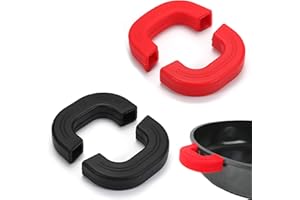 Niuhong 2 Paia Protezione Cucina Dita Cottura Presine Pentola Manico Resistente Calore Delle Dita Supporto Manico Silicone Manico Pentola Clip Mano Per Padelle Teglie Forno Wok