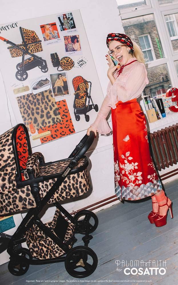 leopard print pushchair