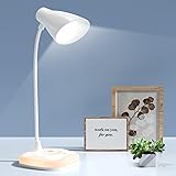Gobikey Lampada da Scrivania, da Tavolo Touch Control, Ricaricabile con 3 Luminosità, senza Fili, Lampada LED, Luce Calda all