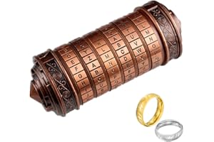 LINCMAN Cryptex Puzzleboxen, Da Vinci Code Mini-Cryptex-Schloss mit versteckten Fächern für Jahrestag, Valentinstag, geheimnisvolle Geburtstagsgeschenke für Familie und Freunde