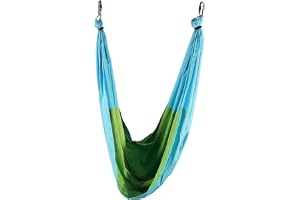 Aerial Yoga Fitness Swing, Hanging Grip Inversion Trapeze Swing Sling Hammock, Yoga Starter Kit For Home Outdoor (A)