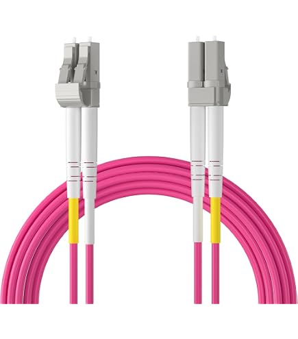 Cavo In Fibra Ottica OM3 10G Duplex LC-SC – 1 Metro, 50/125, Guaina Aqua, Per Reti Ad Alta Velocità