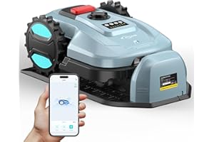 YARDCARE E400 Robot Tagliaerba, Fino a 400 m², Controllo Tramite App,Ricarica Automatica, Altezza Regolabile 20–60 mm Robot Rasaerba, Meno di 60 dB, Sensore Pioggia