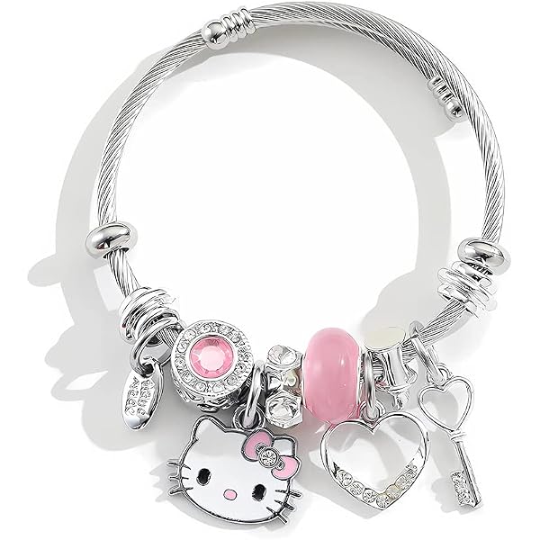 Silly Bandz Pack - Confezione da 48 braccialetti con personaggi Hello Kitty, Keroppi, My Melody & More + adesivi, 3 x 3 x 3 inches, Hello Kitty Silly Bandz, Hello Kitty Bracciale