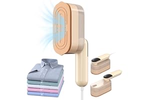 ‎COKUNST COKUNST Steam Iron, 4 Ironing Modes, 10S Fast Heating, 1000W Steam Straightener, Travel Iron, 170 ml Water Tank with LCD Screen, 180° Foldable Portable Small Iron Steam