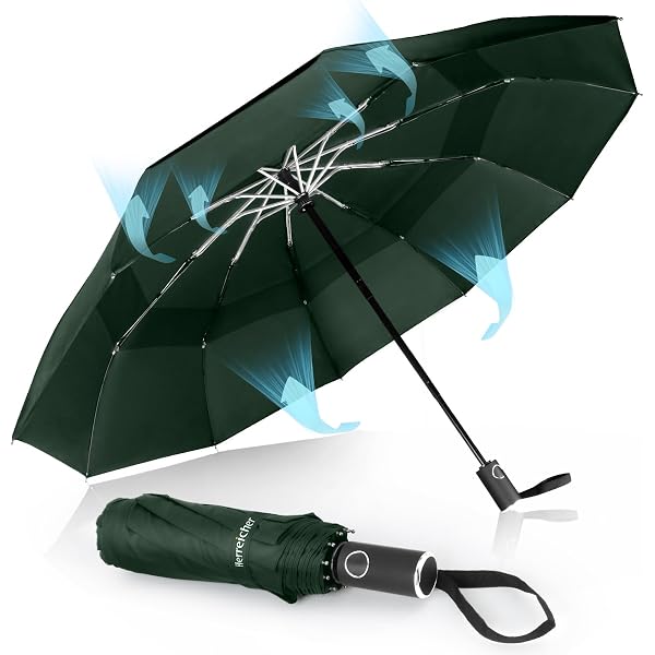 Parapluie Pliant Automatique MidingChai - XXL Anti-UV - Résistant Au Vent - Compact