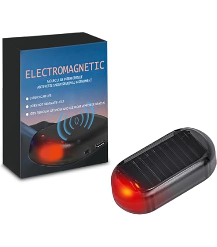 Antighiaccio Auto Elettromagnetico Con Pannello Solare E Batteria Ricaricabile USB – Sbrina Parabrezza In Inverno, Per Auto, SUV E Camper