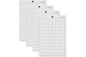 ARTGHJL 4 Stück Schneidematte für Silhouette Portrait, Schneidematte Plotter, 8x12 Zoll Klebstoff Klebrig Schneidematte, StandardGrip Schneidematte, für Silhouette cameo 4/3/2/1 CricutExplore