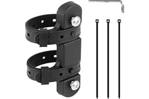 ICYWINK Support Adaptateur Porte Bidon Velo Universel, Support de Montage sans Trou pour Porte Gourde Vélo, Accessoires d'Équitation avec Sangle Antidérapante