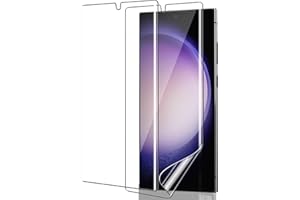 ICESPRING für Panzerglas für Samsung Galaxy S23 Ultra 5G Schutzfolie, 2 Stück Weich TPU Kratzfest Panzerfolie für Samsung S23 Ultra Folie, Schutzglas für Galaxy S23 Ultra Panzer Schutz Glas