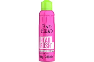 TIGI Head Rush Spray per Capelli Lucenti, 200 ml