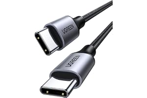 UGREEN Type C Cable 1M, 60W Laptop Compatible USB C Fast Charging Cable | Laptop&Phones Fast Charging,480Mbps data sync,Durable nylon braided usb c cable,Certified safe battery protection